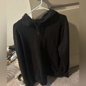 Men’s black, hooded sweatshirt